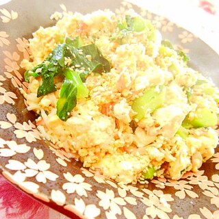 ❤ブロッコリーと豆腐とカニかまの炒り煮❤